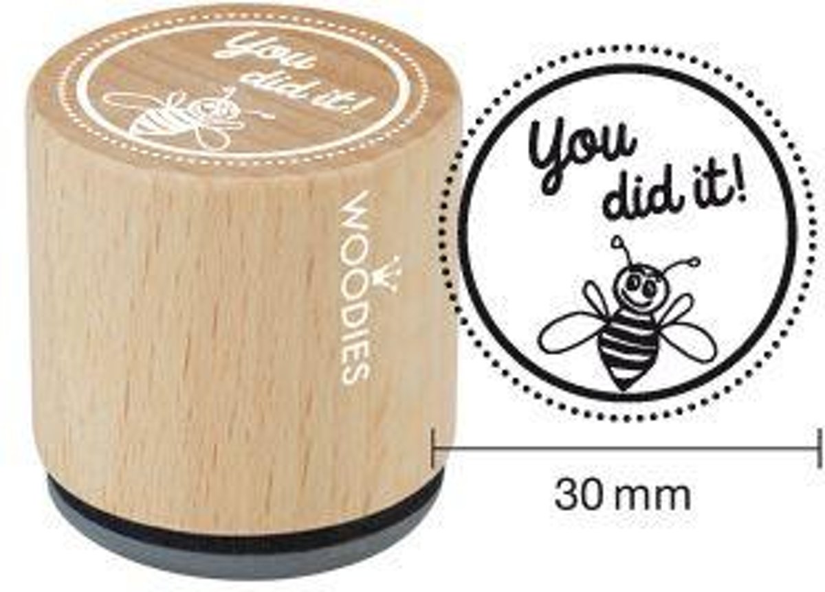 Hobbystempel | Houten stempel Woodies | You did it